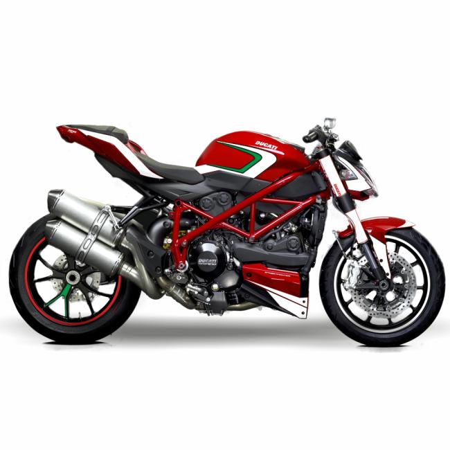 DUCATI Streetfighter 848 ab 2014 Tricolore Dekor Stickerkit