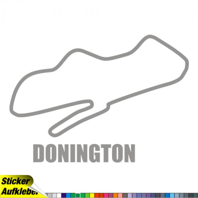 Donington Rennstrecken Aufkleber Sticker