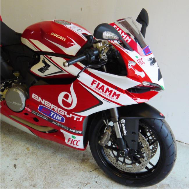 DUCATI Panigale 899 | 1199 (13-14) Dekor Stickerkit Aufkleber SBK 2013 Weiß
