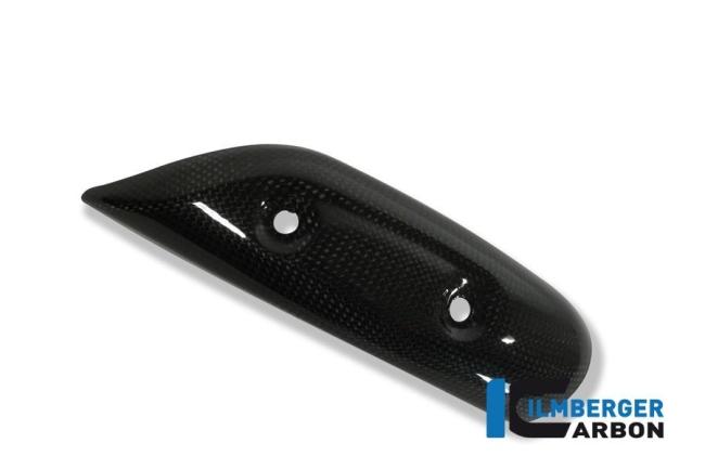 Exhaust heat shield at the manifold extended version carbon