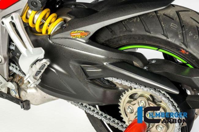 Swingarm Cover / upper Chainguard matt surface Carbon