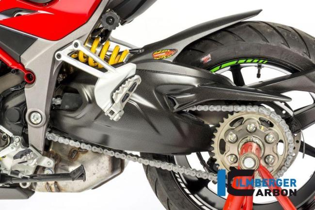 Swingarm Cover / upper Chainguard matt surface Carbon