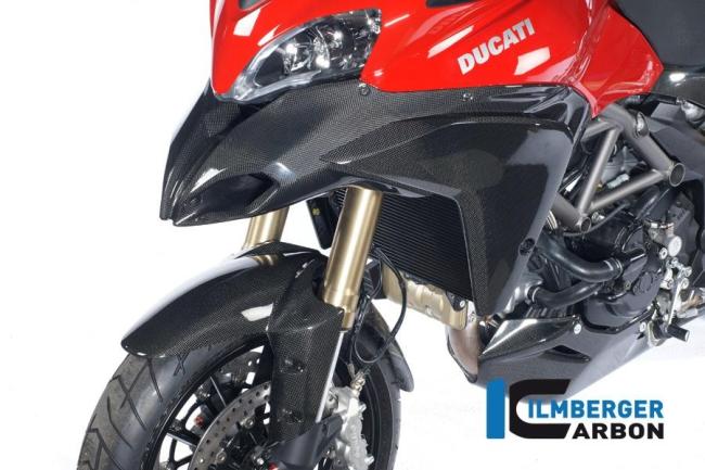 Air intake channel cover left carbon