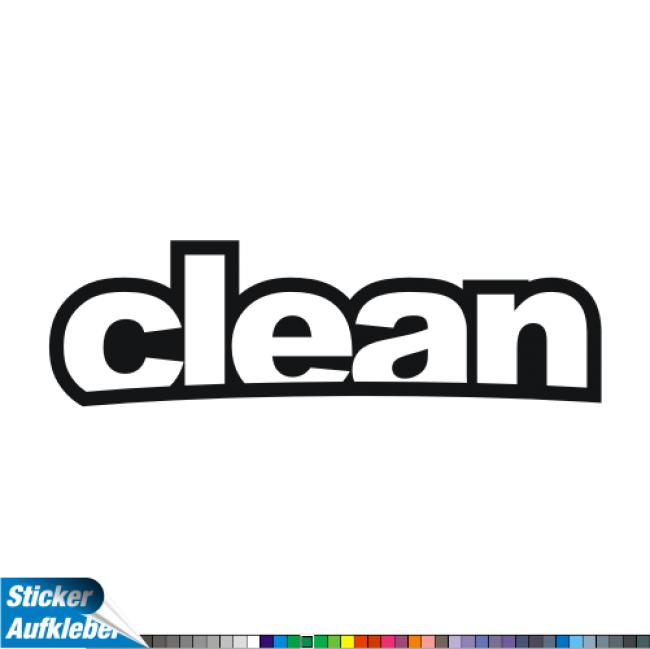 - Clean - Aufkleber Fun Sticker
