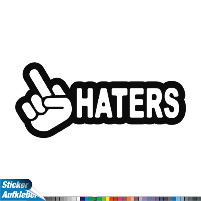 - Hater - Aufkleber Fun Sticker