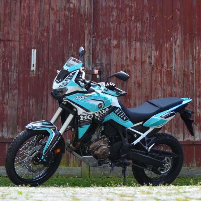 HONDA AfricaTwin CRF1100 Bj 20- Dekor Aufkleber Türkis