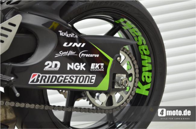 Schwingenaufkleber Dekor Kawasaki ZX6R / 636 Bj 2013-