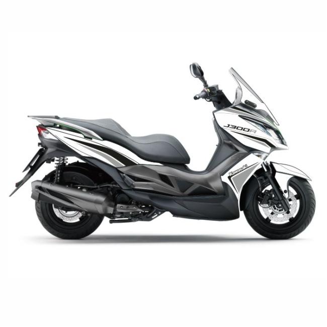 Kawasaki J125 / J 300 14-17 Streetstyle #4 Schwarz Silber Dekorsatz Kawasaki J125 / J 300 14-17 Streetstyle #4 Schwarz Silber Dekorsatz