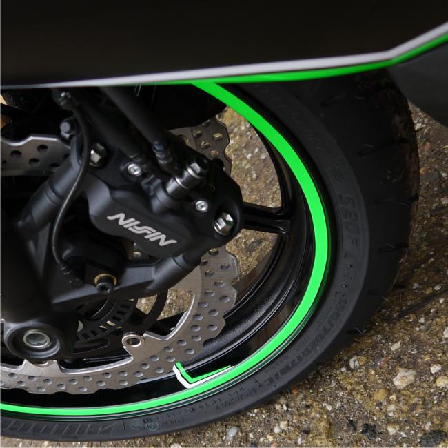 Adesivi ruote moto strisce cerchi per Yamaha XT660X mod.Racing 3 wheel stickers 