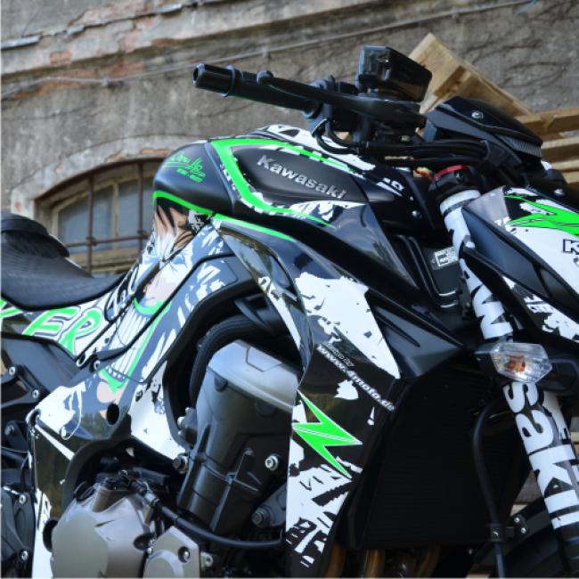 Kawasaki Z1000 "JOKER" 14- Dekor Stickerkit Fluogreen
