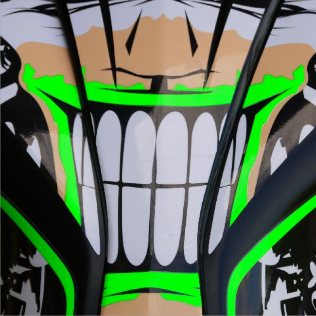 Kawasaki Z1000 "JOKER" 14- Dekor Stickerkit Fluogreen