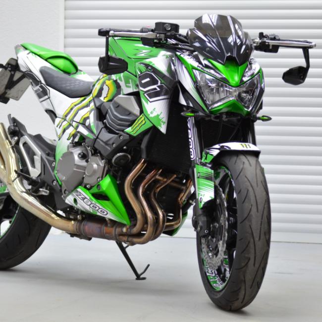 Kawasaki Z800 "Monster" 13-16 Motorrad Dekor Stickerkit