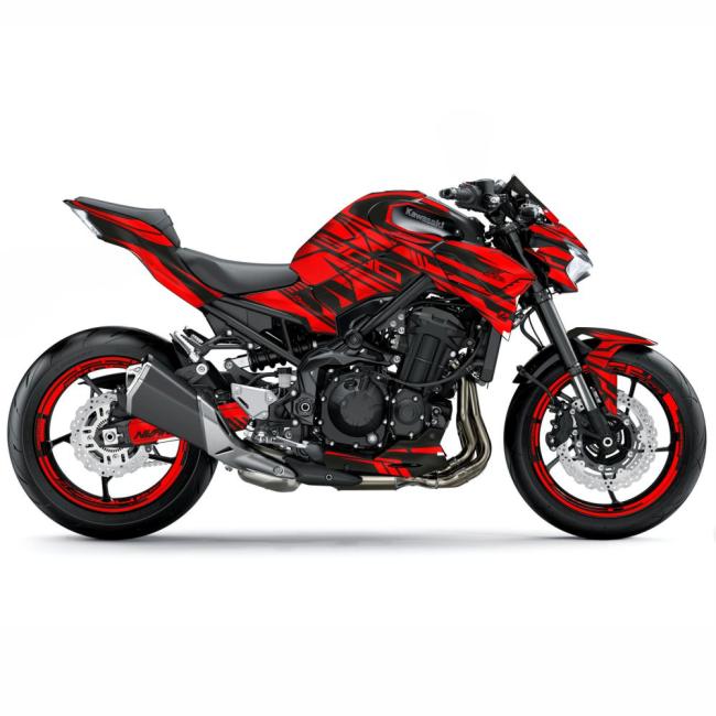 Kawasaki Z900 "ZTYLE - Fluo Colors" 20-24 Motorcycle Dekor Graphics