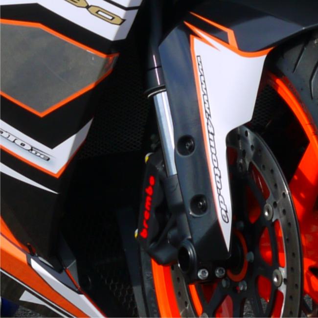 KTM RC8 1190 08-15 Dekor Stickerkit Neon-Gelb & Chrom