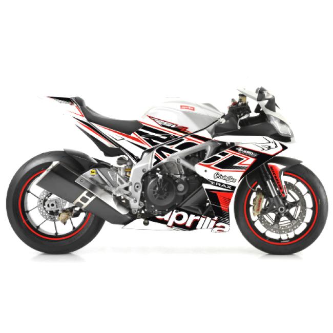 Dekor Aprilia Racing Aufkleber Verkleidung, rechts, 2H001561 für