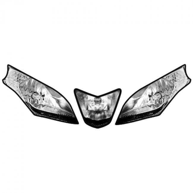 Scheinwerfer Imitat Aufkleber Aprilia RSV4 Headlight Stickers