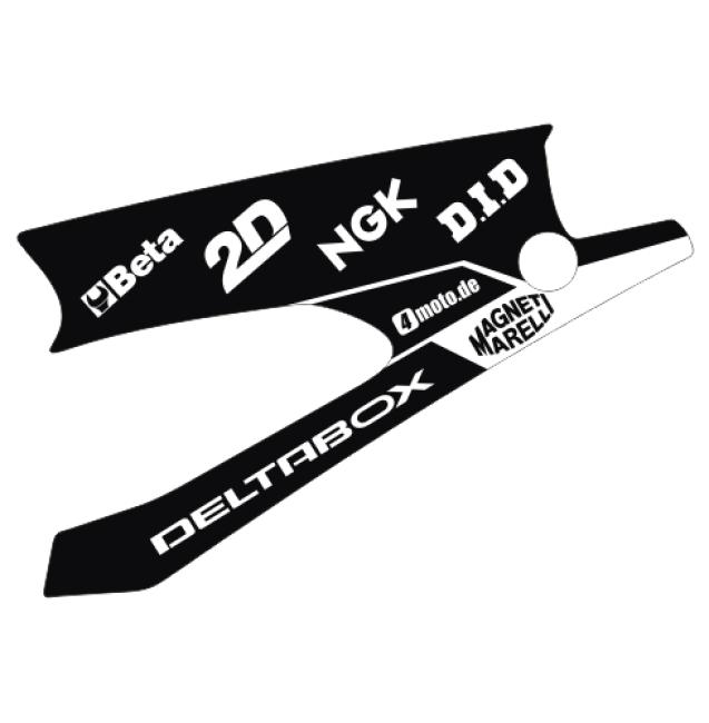Yamaha R1 (06-14) Schwingenaufkleber Dekor - Schwarz | Weiß Yamaha R1 (06-14) Schwingenaufkleber Dekor - Schwarz | Weiß