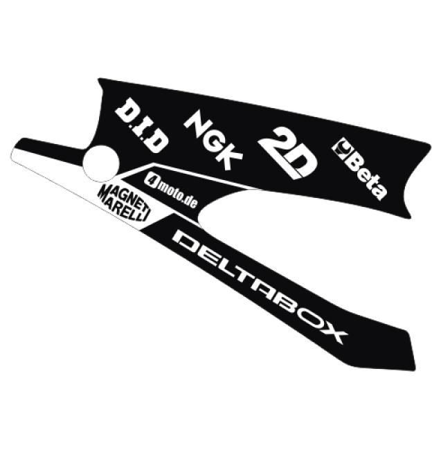 Yamaha R1 (06-14) Schwingenaufkleber Dekor - Schwarz | Weiß Yamaha R1 (06-14) Schwingenaufkleber Dekor - Schwarz | Weiß