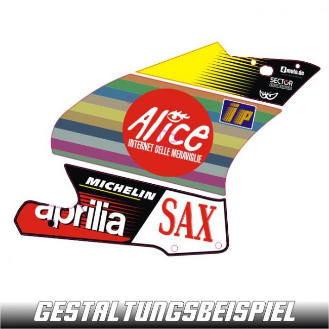 Aprilia Schriftzug Logo, Aufkleber - MIBOTEC Aufkleber Druck & Plot