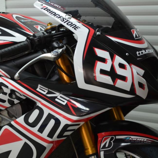 TRIUMPH Daytona 675R 11-12 Racing Dekor Stickerkit BS