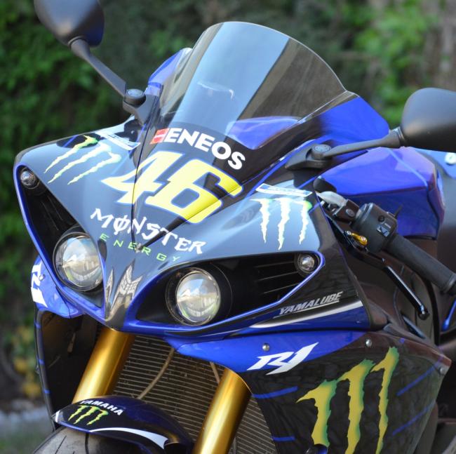 YAMAHA R1 (RN22) 09-14 Rossi Replica Monster Energy 2019 Dekor Stickerkit