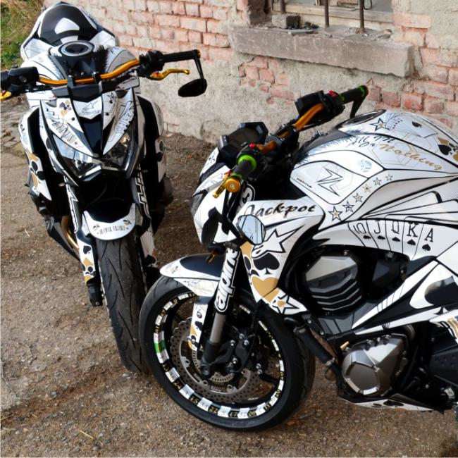 Kawasaki Z800 "Gambling" 13-16 Motorrad Dekor Stickerkit