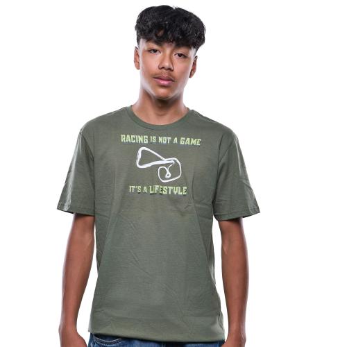 Racing is not a Game T-Shirt – Herren – Olivgrün