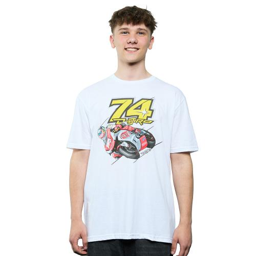 Daijiro Kato #74 T-Shirt – Motorsport Graphic Shirt White