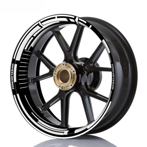 Wheelskinzz® "Space" Schwarz / Weiss