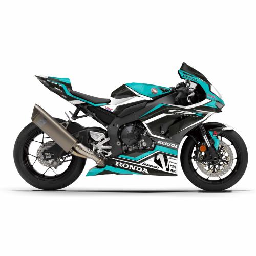 HONDA CBR 1000 RR-R (20-23) "DSG1 - Turquoise-Black" Graphics Stickerkit
