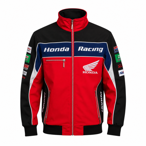 Honda Racing Motorsport-Jacke / Track-Jacket – Rot/Schwarz