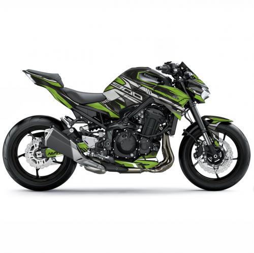 Kawasaki Z900 "ZTYLE - Metallic Grün" 20-24 Motorrad Dekor Stickerkit