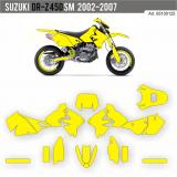 Suzuki DR-Z 2002-2007 Template Schnittvorlage Cutcontour