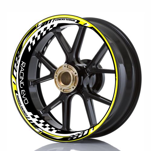 Wheelskinzz® "Racing Evo" Yellow/White/Black
