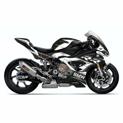 BMW S1000RR (19-22) K67 Graphics Stickerkit "RACESTP" black/white