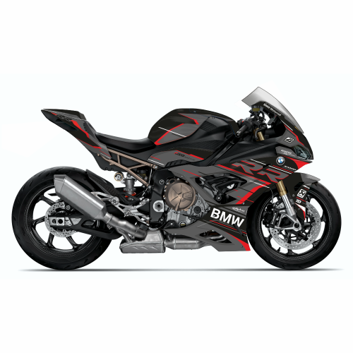 BMW S1000RR (19-22) K67 Graphics Stickerkit "RACESTP" black/red/white
