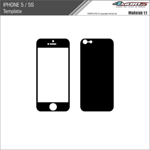 I Phone 5 - 5S Template Schnittvorlage Cutcontour