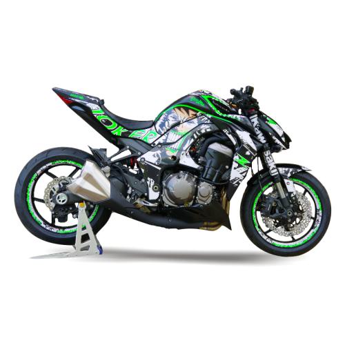 Kawasaki Z1000 (14-25) "JOKER" 14- Dekor Stickerkit Fluogreen