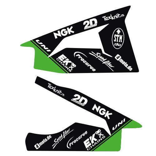 Swingarm Dekor Kawasaki ZX10R Bj 2011-2015 Grün